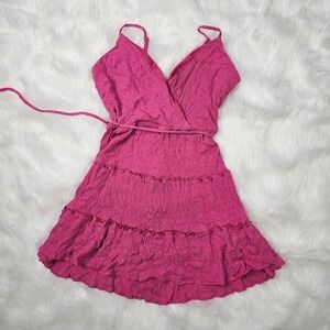 Francesca's catalina‎ lurex swiss dot mini dress